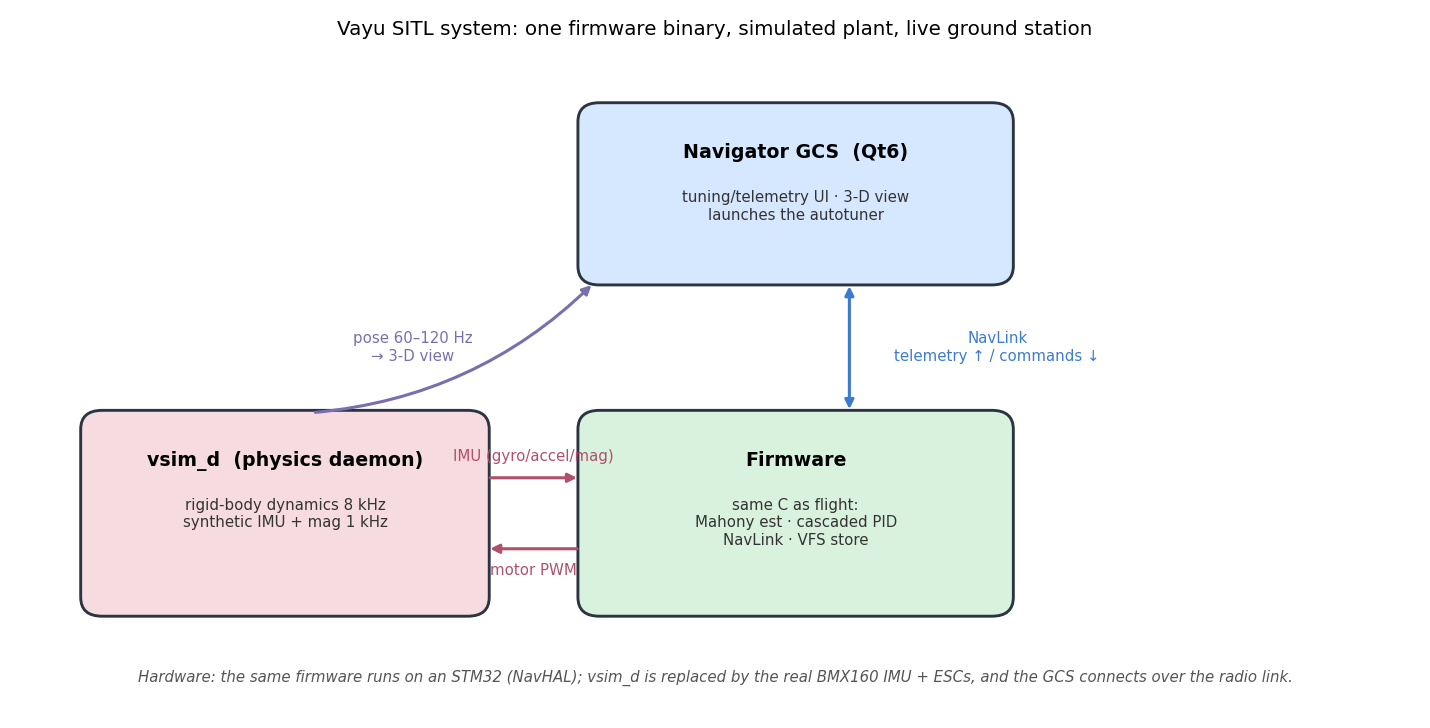 Vayu SITL system architecture